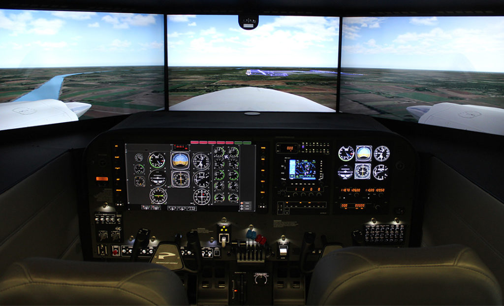 Practicing Slow Flight and Stalls in a Simulator